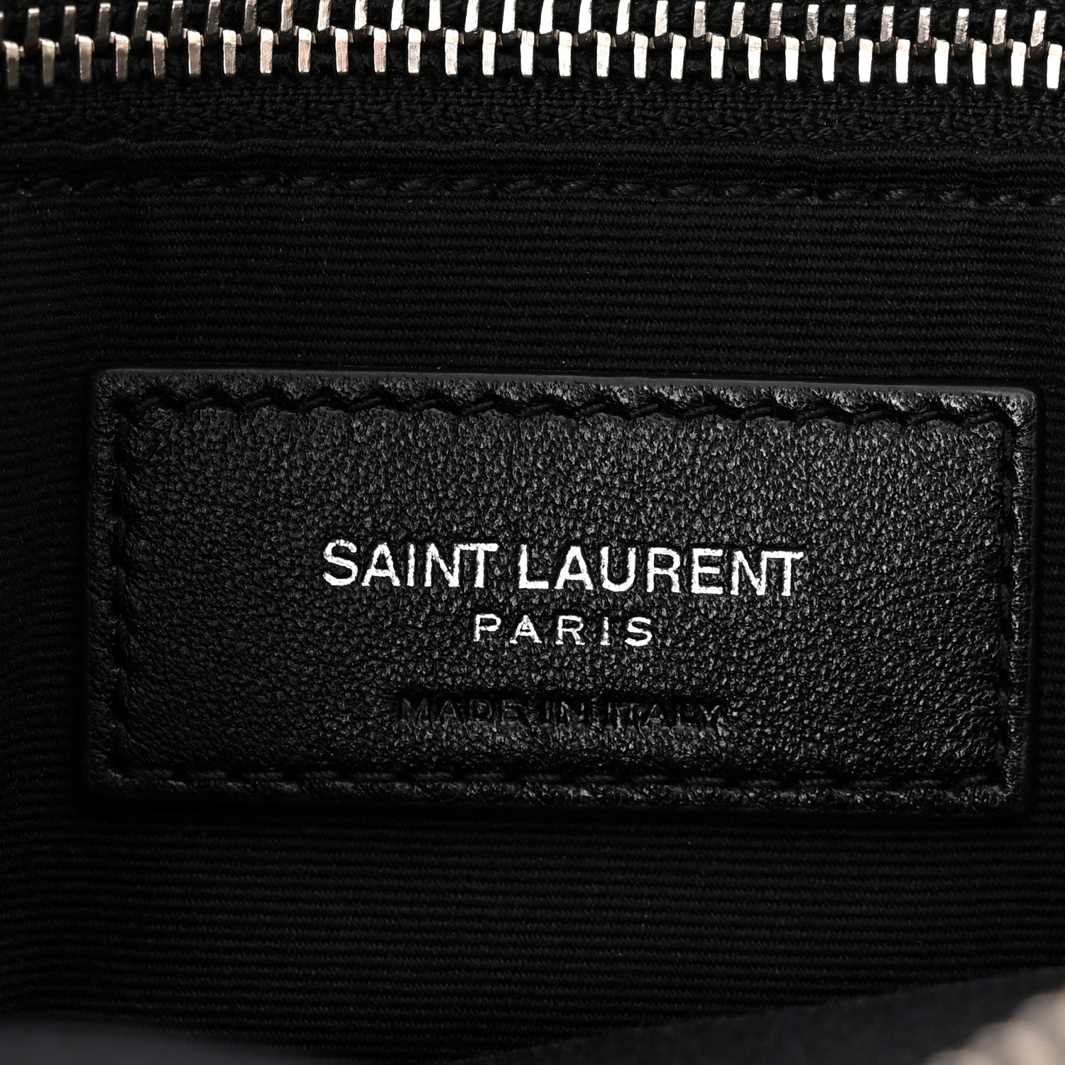 Saint Laurent Calfskin Y Quilted Monogram Medium Loulou Chain Satchel Black 7 of 11