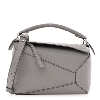 Loewe Calfskin Small Puzzle Edge Bag Pearl Grey 1 of 11