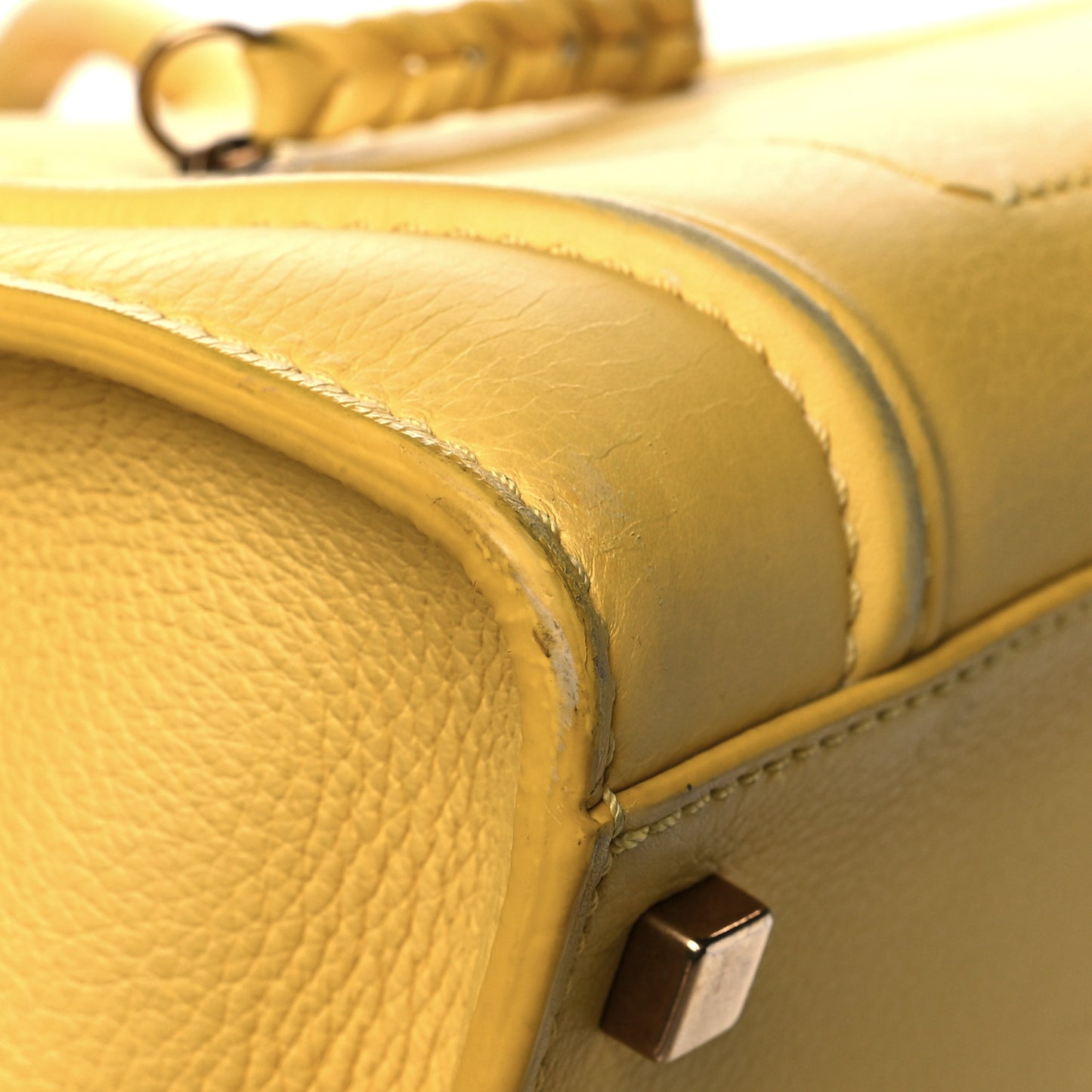 Grained Calfskin Medium Phantom Luggage Yellow