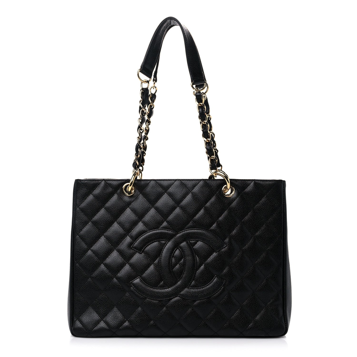 Chanel Caviar Quilted Grand Shopping Tote GST Black 1 of 14