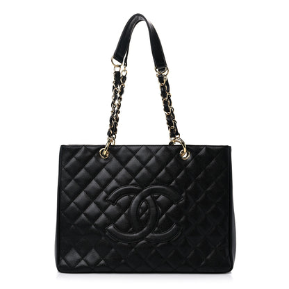 Chanel Caviar Quilted Grand Shopping Tote GST Black 1 of 14