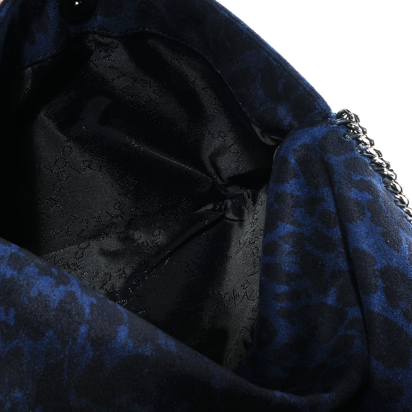 Leopard Print Falabella Clutch Blue