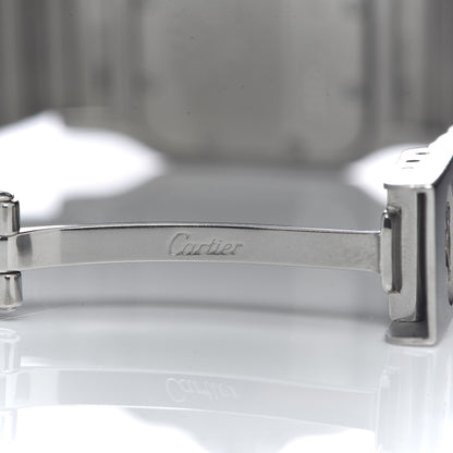 Cartier Stainless Steel 24mm Santos de Galbee Quartz Watch Cream 6 of 6