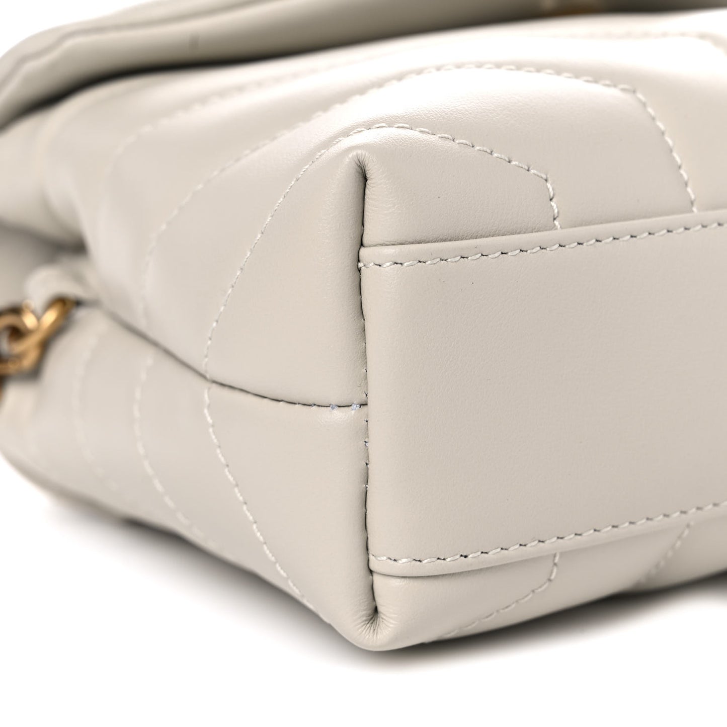 Calfskin Y Quilted Monogram Toy Loulou Crossbody Bag Crema Soft