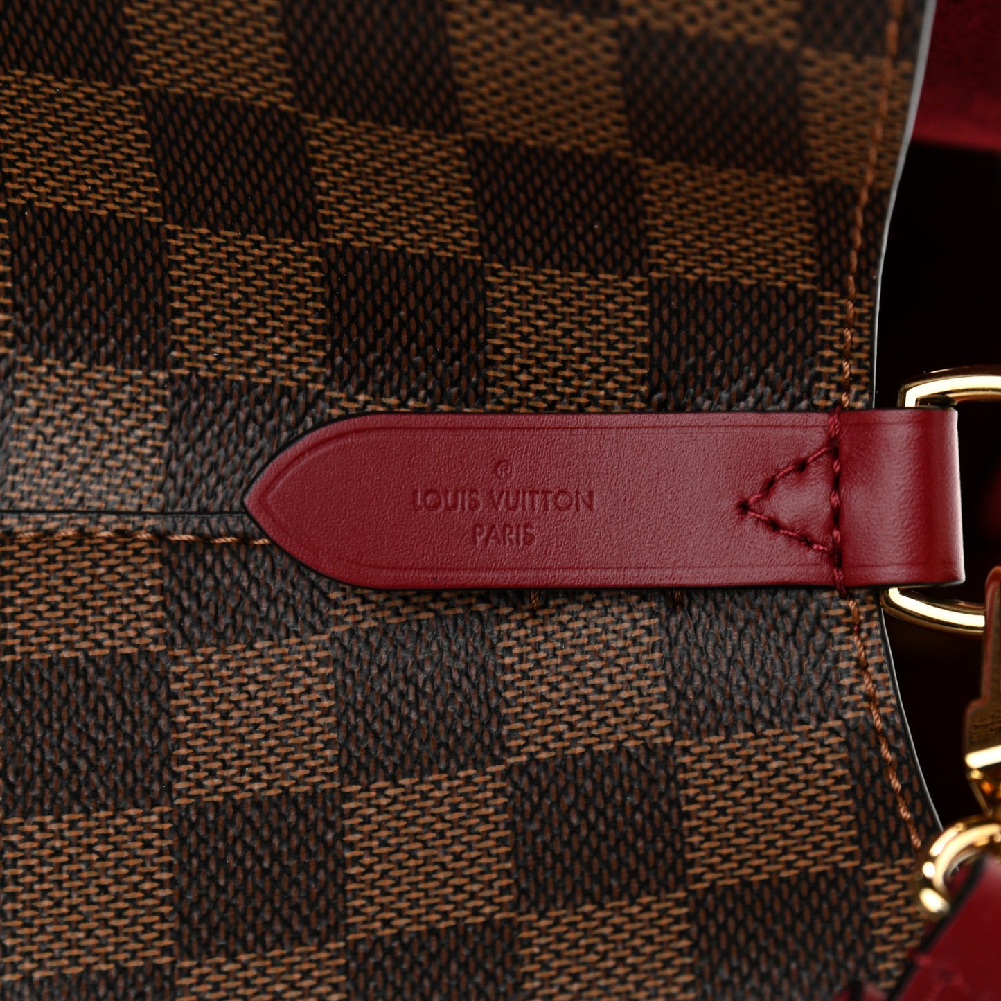 Damier Ebene Neonoe MM Cherry Berry