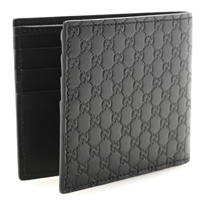 Gucci Micoguccissima Bi-Fold Wallet Black 3 of 7