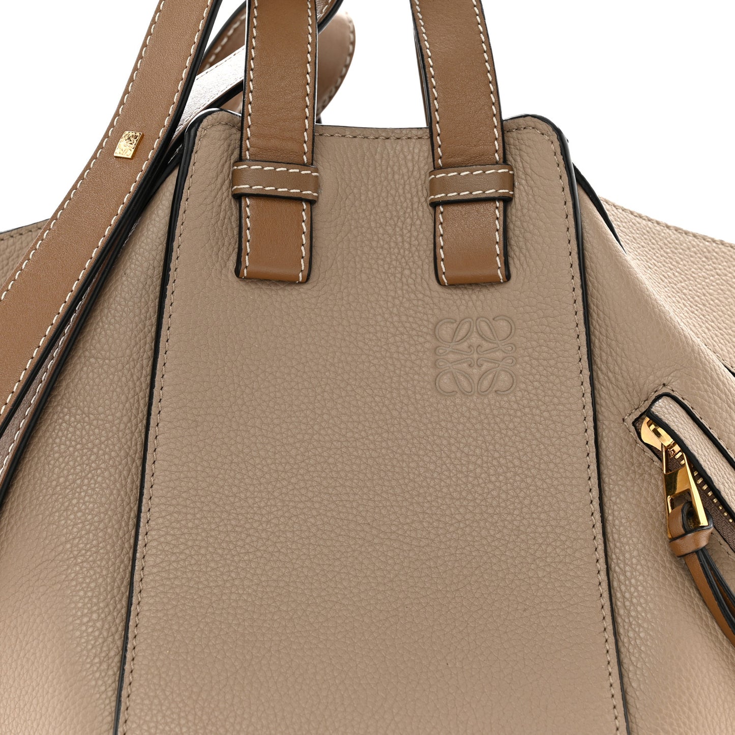 Calfskin Small Hammock Shoulder Bag Sand Mink