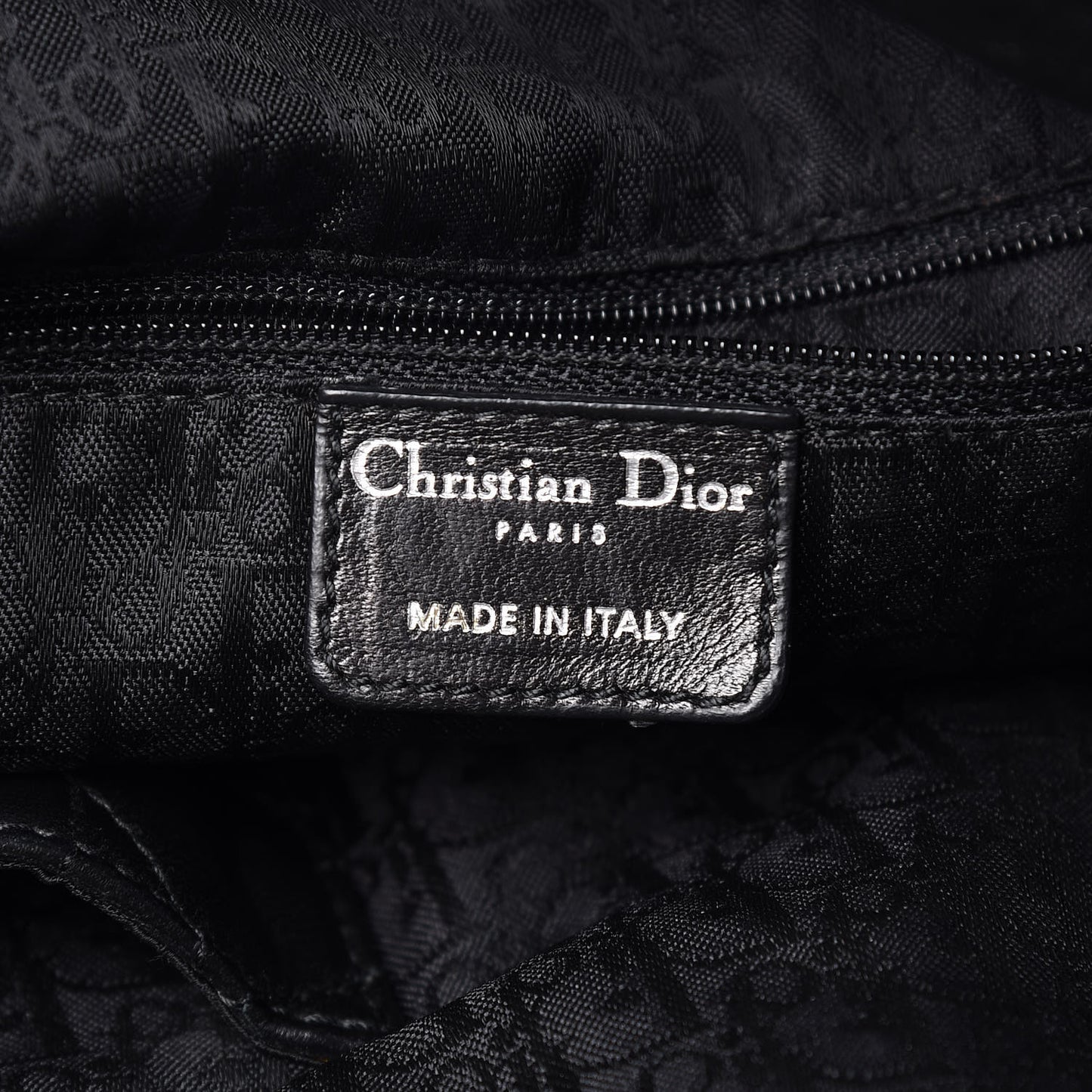 Lambskin Cannage Medium Dior Soft Hobo Black
