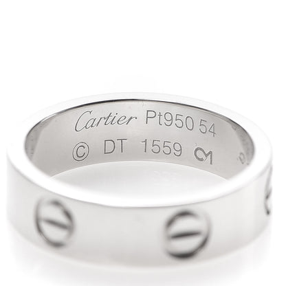 Cartier Platinum 5.5mm LOVE Ring 54 6.75 4 of 4