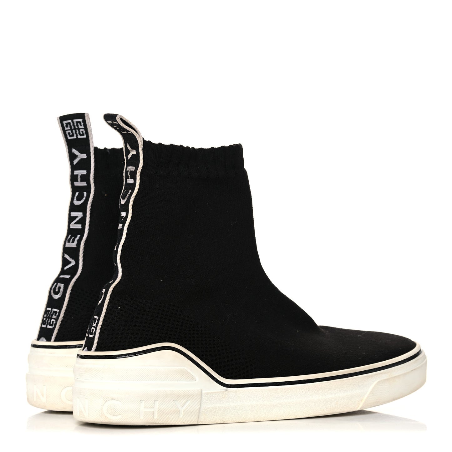 Technical Canvas Knit Womens George V Sock Sneakers 41 Black