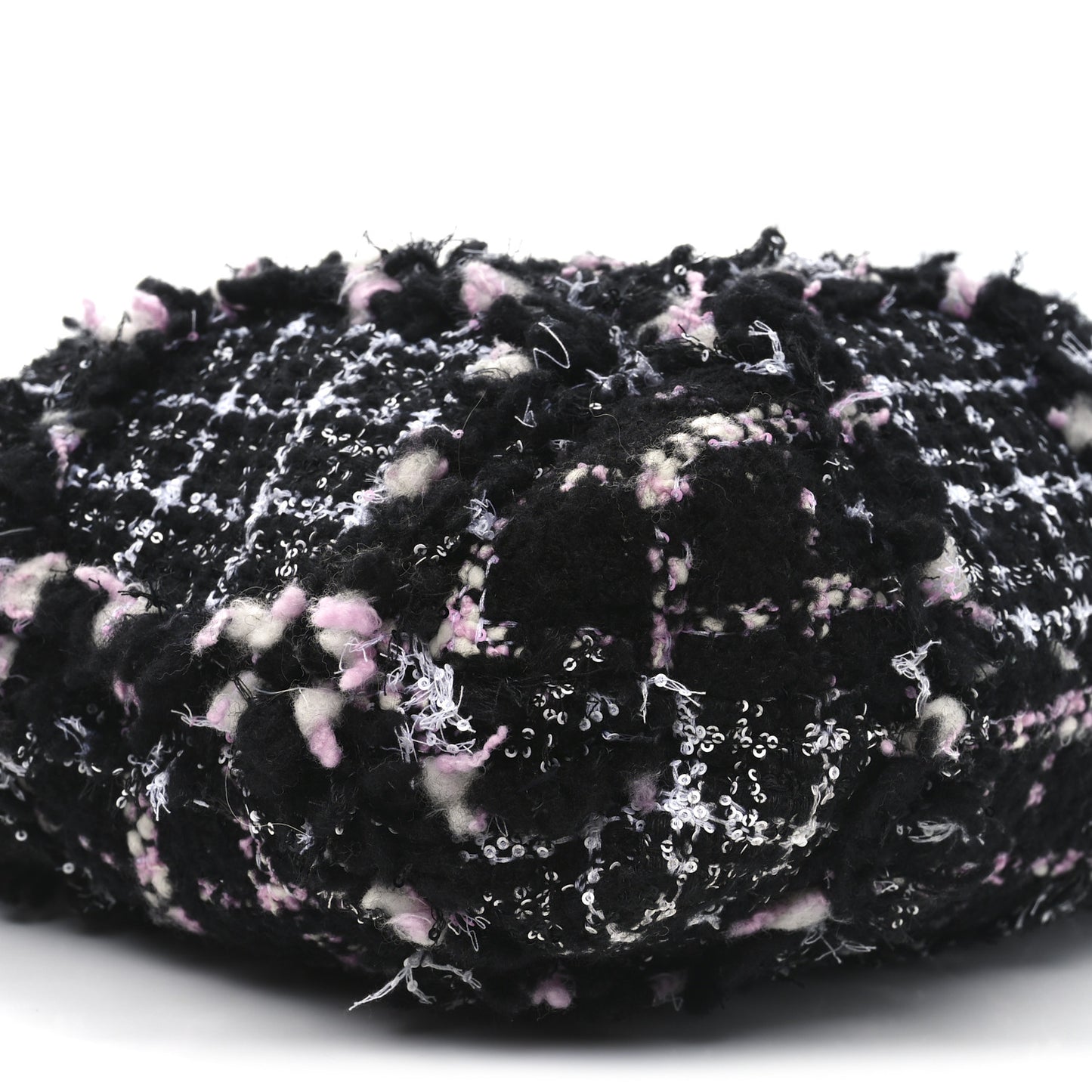 Tweed Sequin Quilted Chanel 22  Black Pink Multicolor