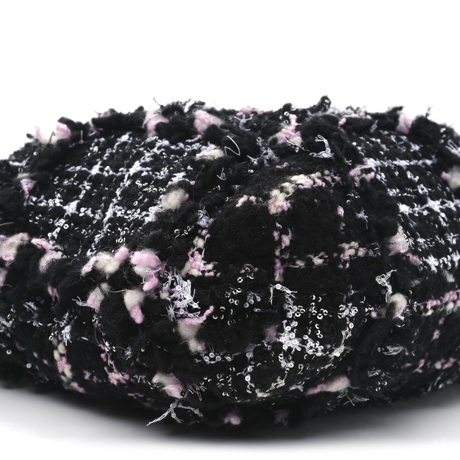 Chanel Tweed Sequin Quilted Chanel 22  Black Pink Multicolor 10 of 11