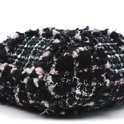 Chanel Tweed Sequin Quilted Chanel 22  Black Pink Multicolor 10 of 11