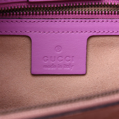 Gucci Calfskin Matelasse Small GG Marmont Tote Candy Mousse 8 of 15