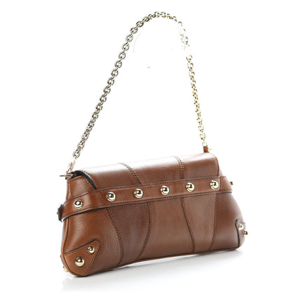 Gucci Calfskin Small Horsebit Chain Clutch Cuir 3 of 11