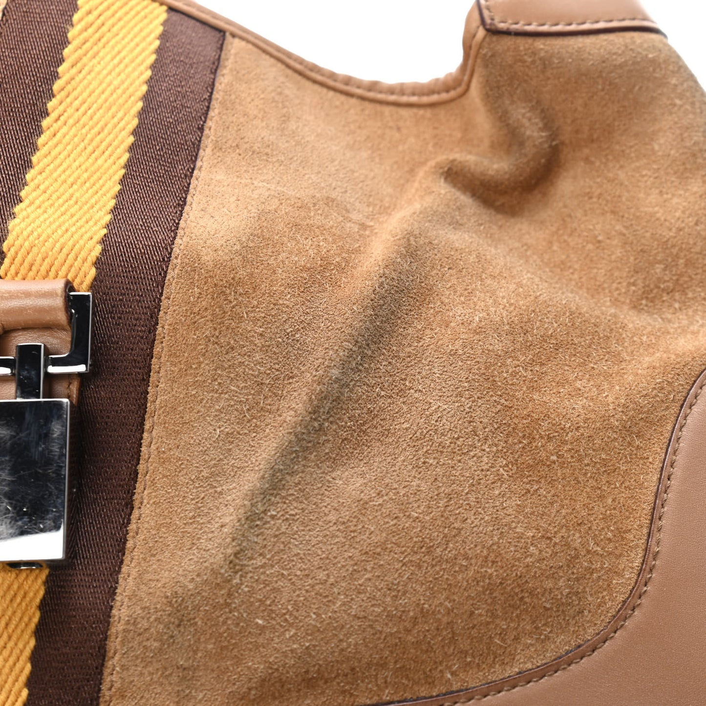 Suede Small Jackie O Hobo Light Brown