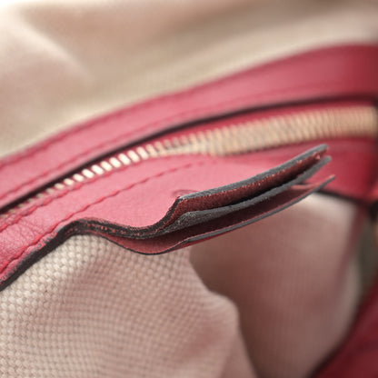 Gucci Calfskin Microguccissima Trim Medium Boston Raspberry Red 16 of 17