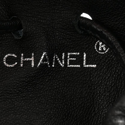 Chanel Lambskin Drawstring Bag Black 6 of 13