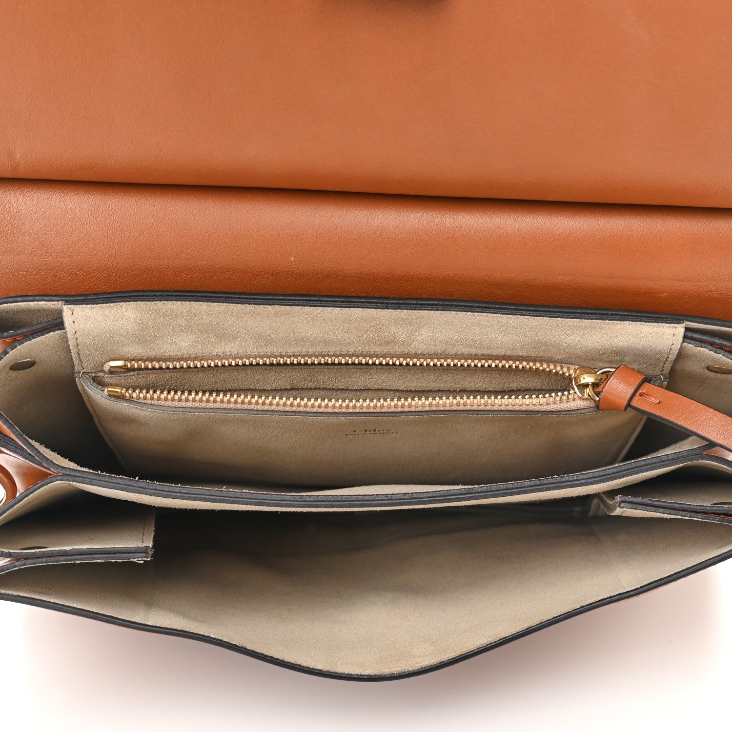 Chloe Suede Calfskin Medium Faye Shoulder Bag Caramel 5 of 10