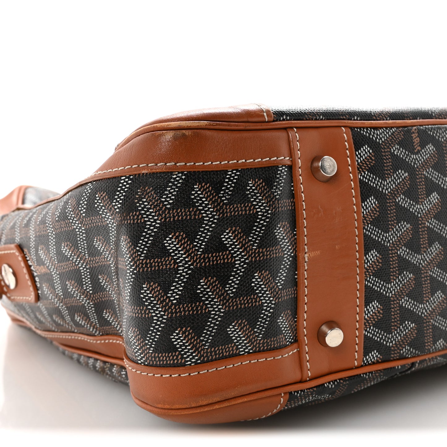 Goyardine Ambassade MM Briefcase Black Gold
