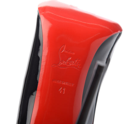 Christian Louboutin Patent Hot Chick 100 Pumps 41 Black 7 of 8