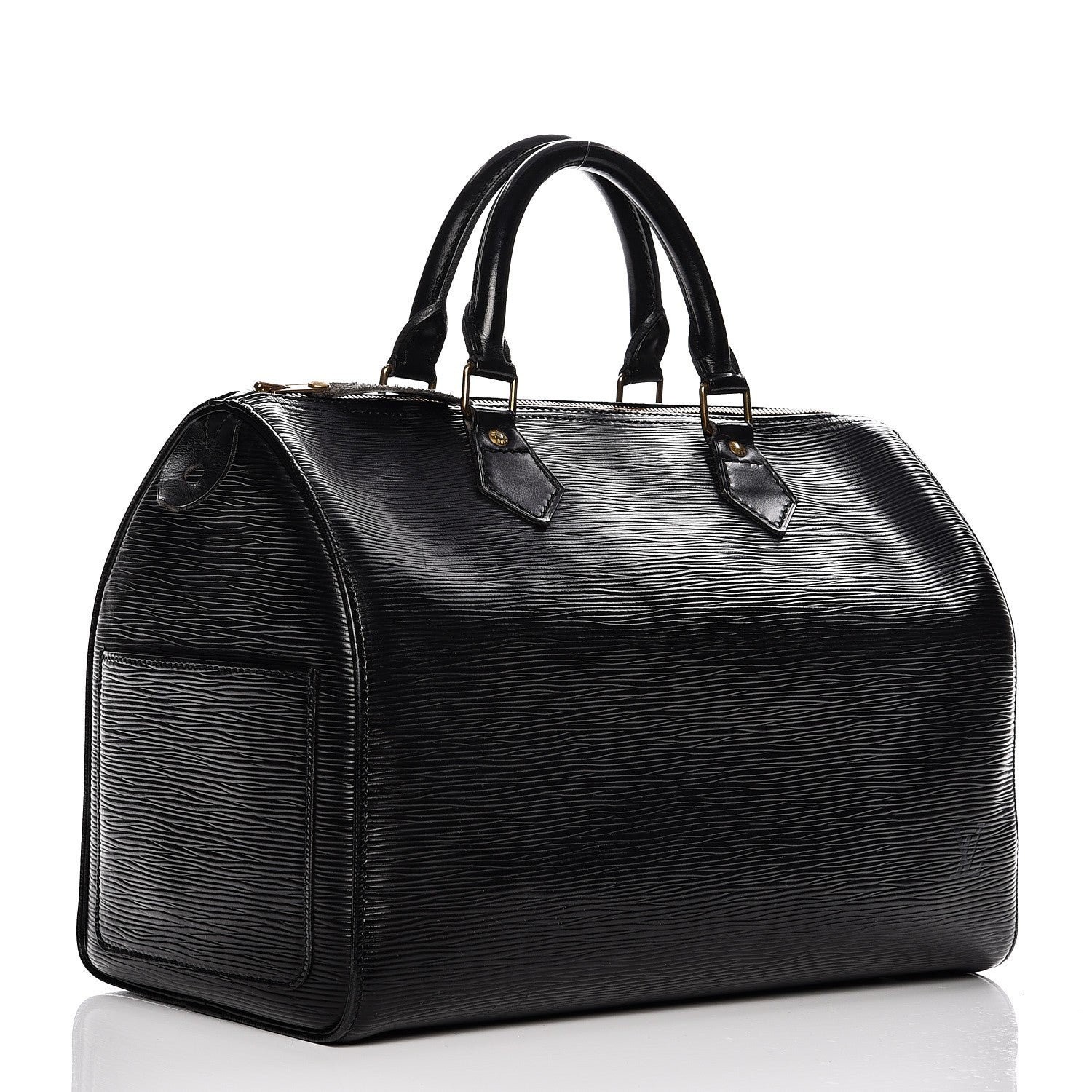 Louis Vuitton Epi Speedy 30 Black 3 of 14