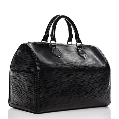 Louis Vuitton Epi Speedy 30 Black 3 of 14