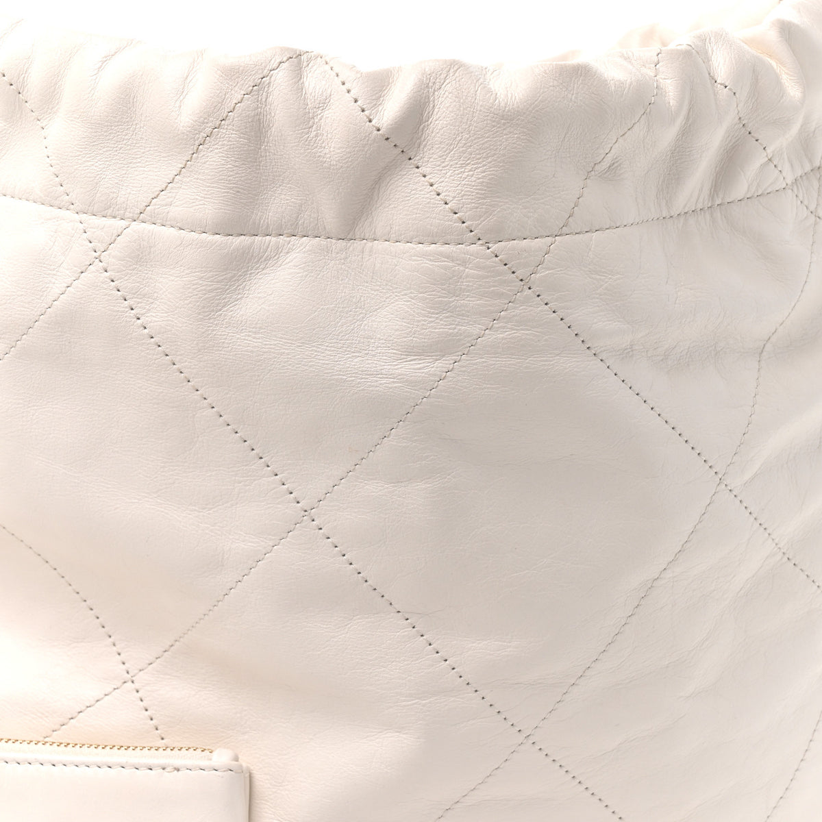 Chanel Shiny Calfskin Quilted Small Chanel 22 White 9 of 13