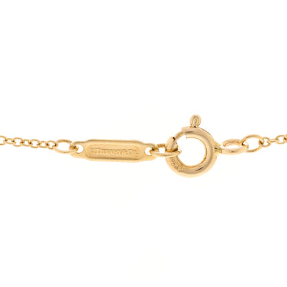 Tiffany 18K Yellow Gold Diamond Small T Smile Pendant Necklace 4 of 5