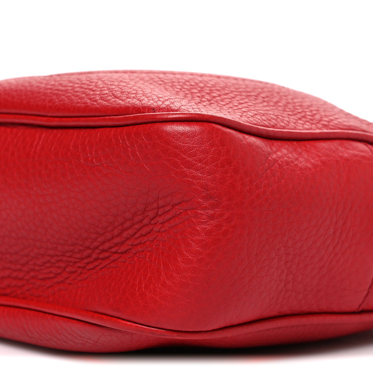 Gucci Pebbled Calfskin Small Soho Disco Bag Vibrant Red 10 of 10