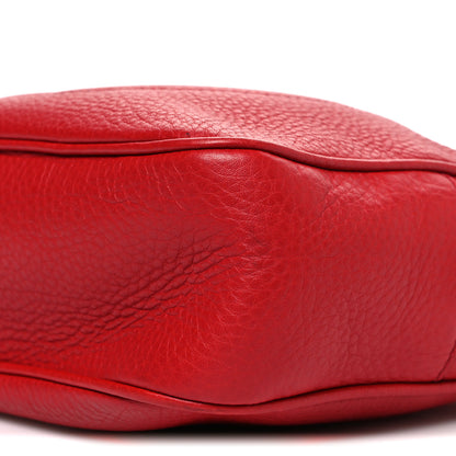 Gucci Pebbled Calfskin Small Soho Disco Bag Vibrant Red 10 of 10