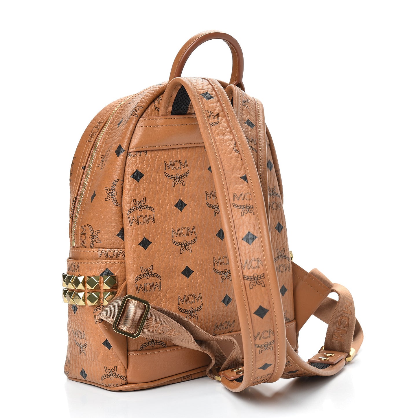 Visetos Side Stud Mini Stark Backpack Cognac