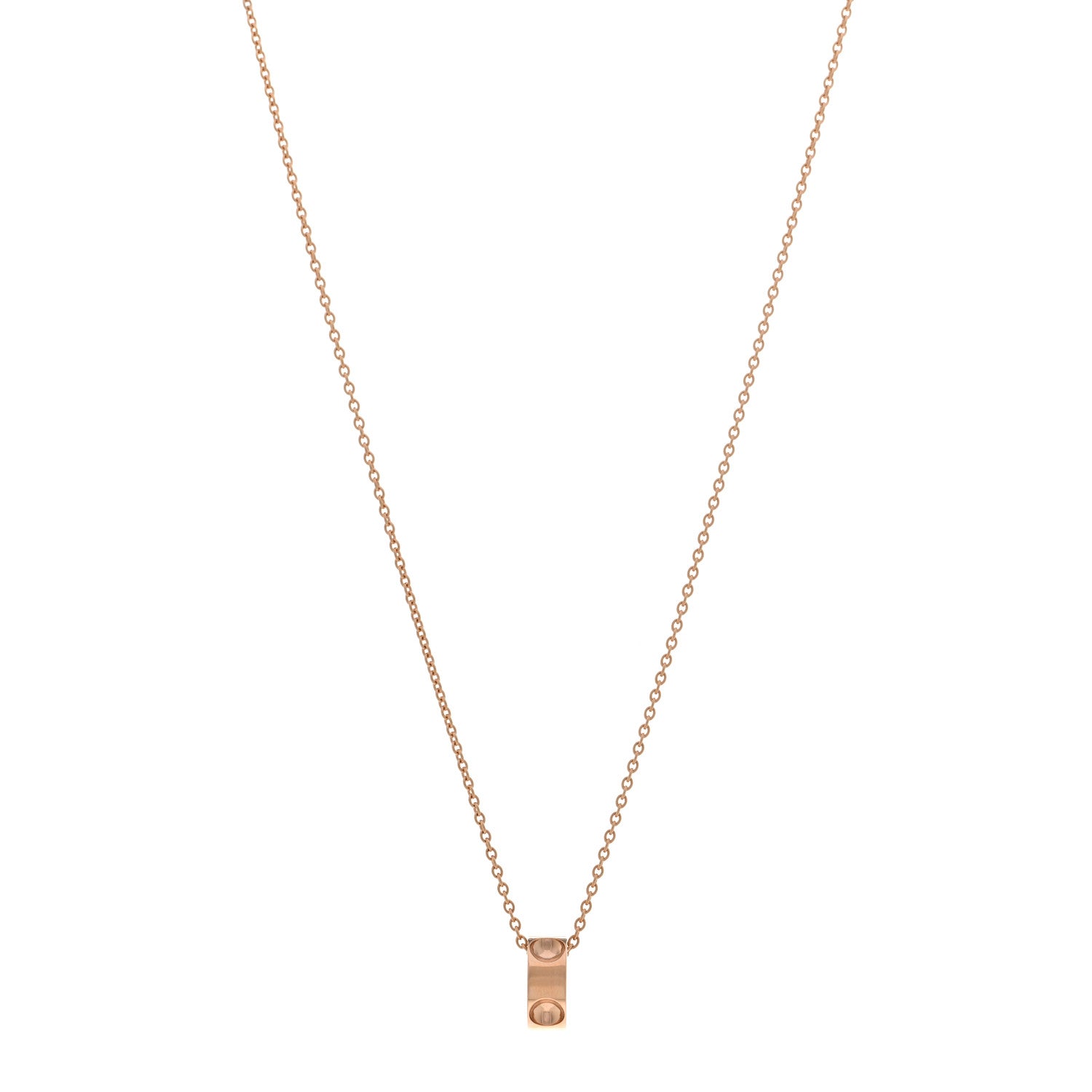 Louis Vuitton 18K Pink Gold Empreinte Pendant Necklace 1 of 5