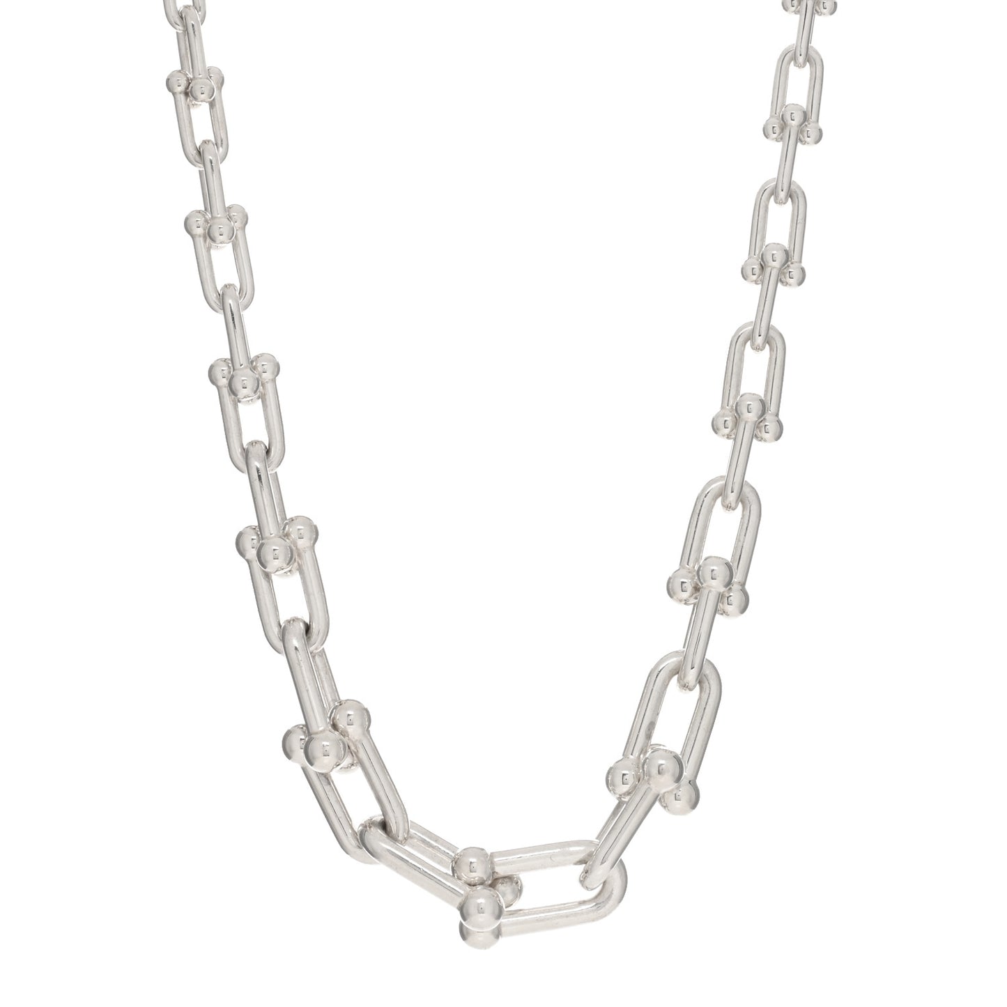 Sterling Silver HardWear Graduated Link Necklace