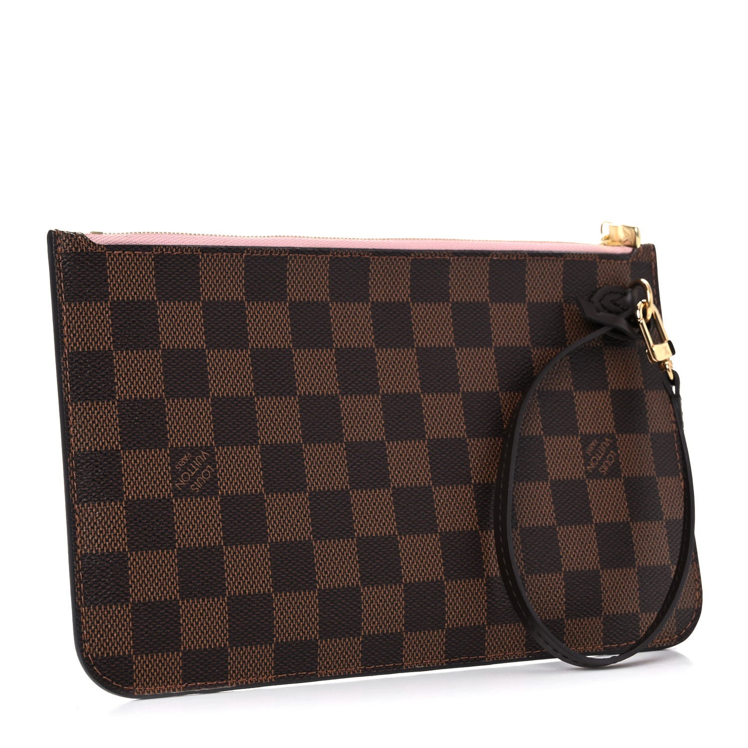 Louis Vuitton Damier Ebene Neverfull MM GM Pochette Rose Ballerine 3 of 9