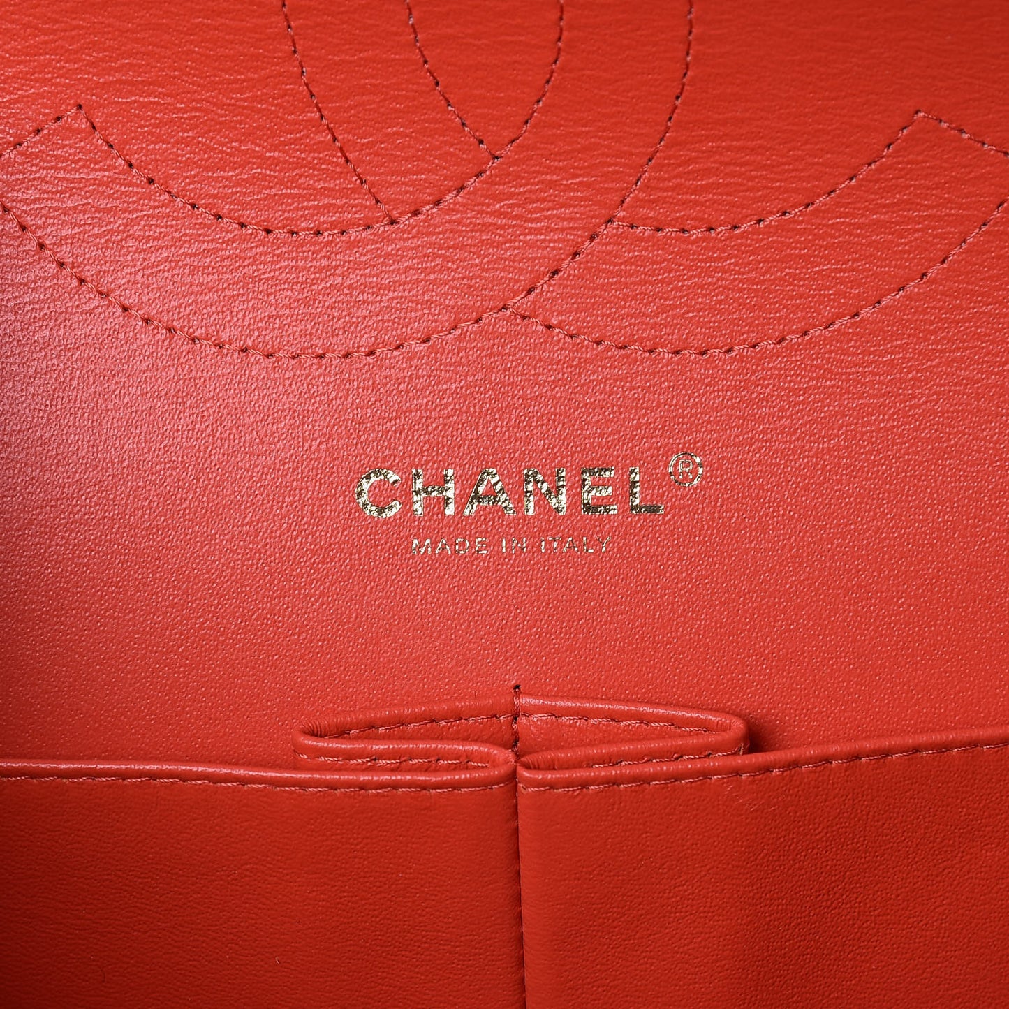 Caviar Quilted Jumbo Double Flap Red