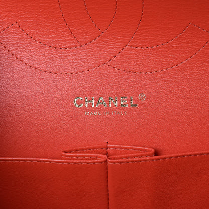 Chanel Caviar Quilted Jumbo Double Flap Red 6 of 10