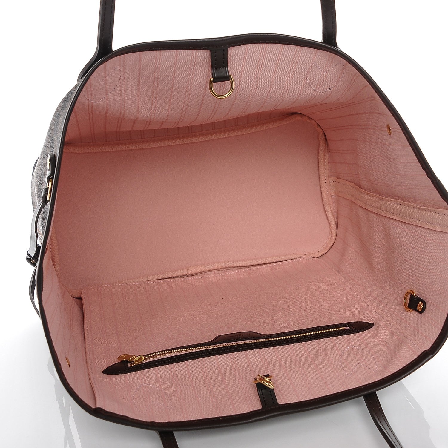 Louis Vuitton Damier Ebene Neo Neverfull MM Rose Ballerine 5 of 6