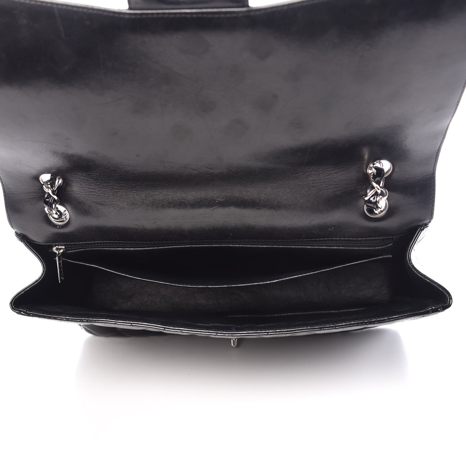 Chanel Patent Quilted Maxi Single Flap Black 5 of 13
