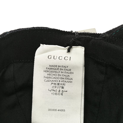 Gucci Cotton Web Interlocking G Baseball Hat S Black 8 of 8