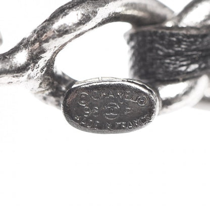 Chanel CHANE Lambskin Chain CC Medallion Belt Black Silver 4 of 4