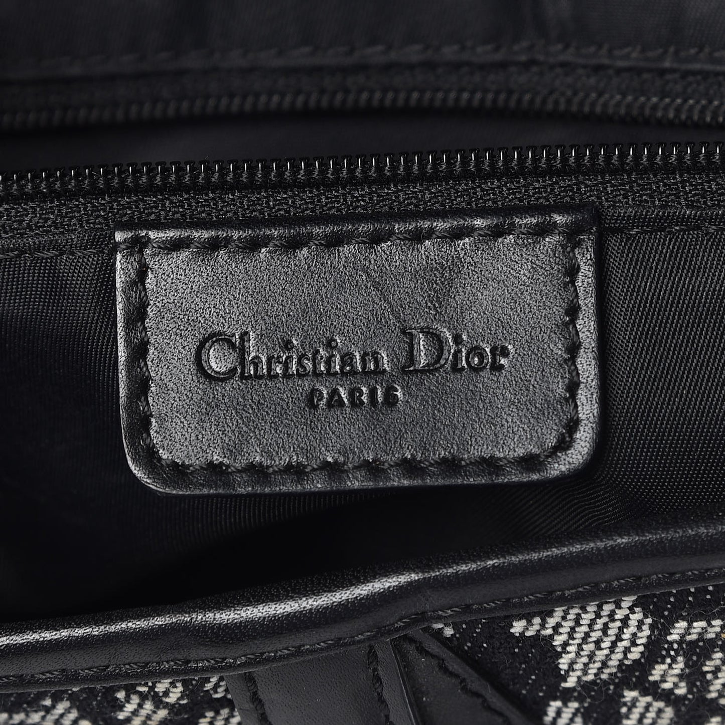 Monogram Saddle Bag Black