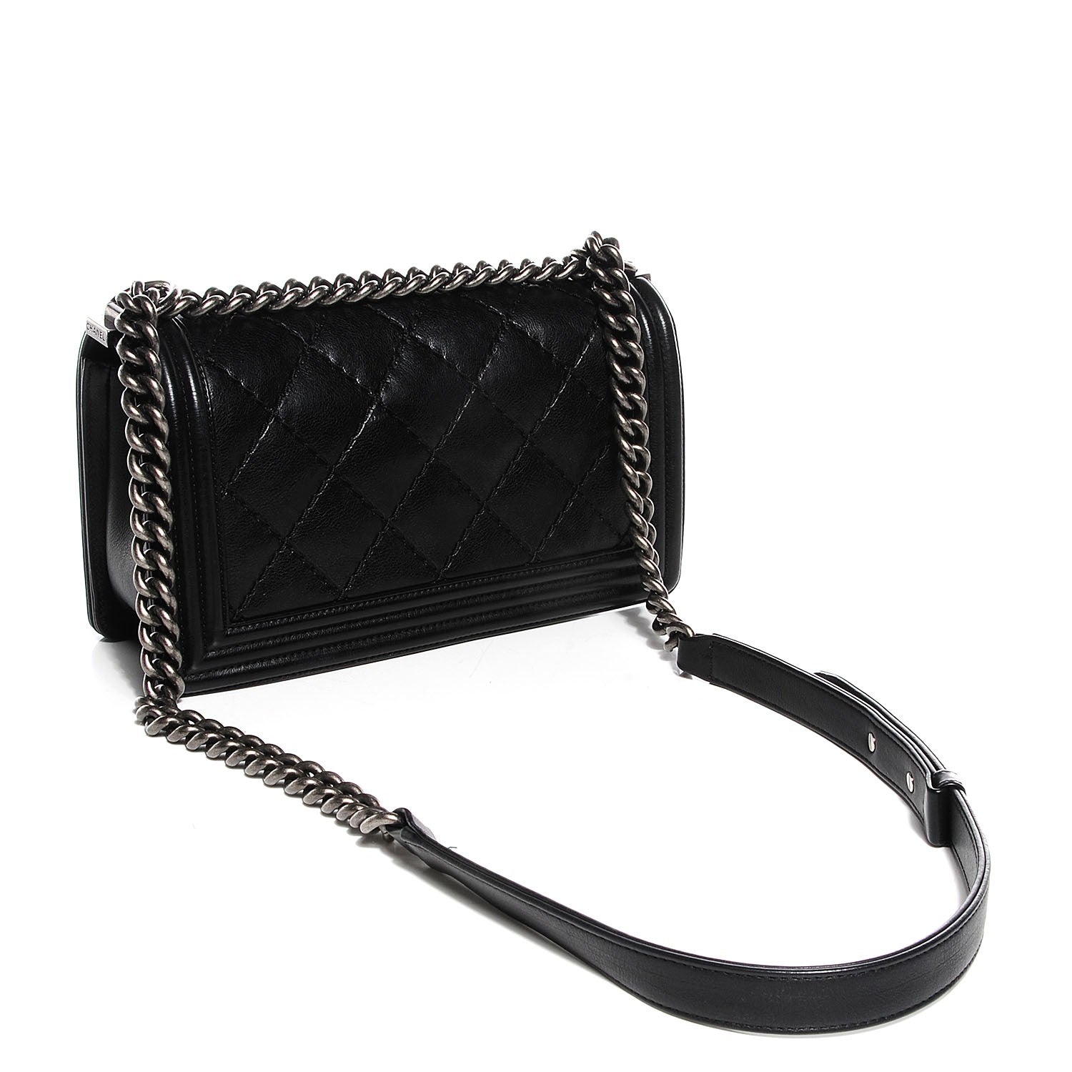Chanel Calfskin Quilted Medium Boy Flap Black 3 of 8
