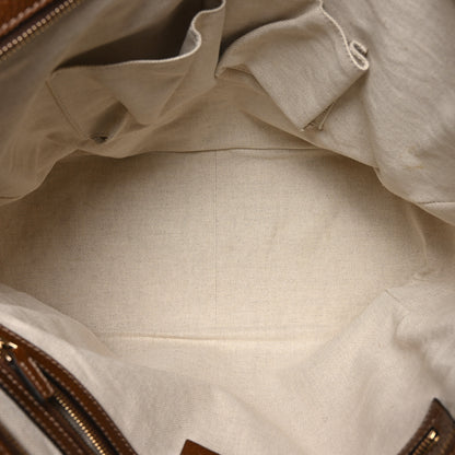 Gucci Monogram Medium Bree Zippered Tote Beige Tabacco 5 of 10