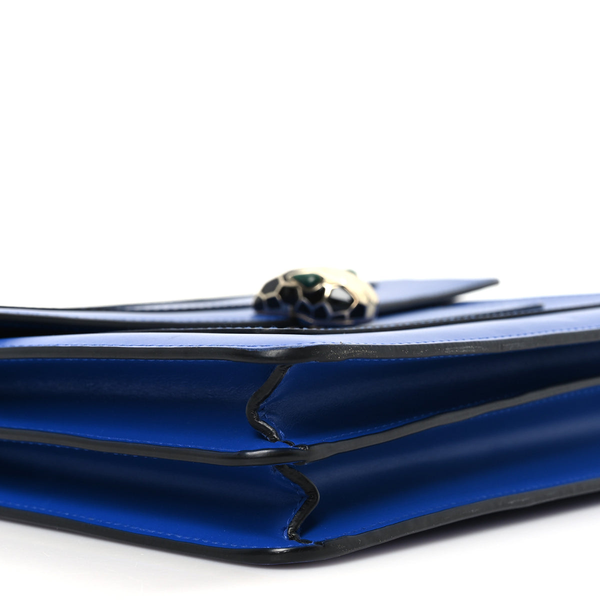 Bulgari Calfskin Serpenti Forever Shoulder Bag Blue 9 of 10