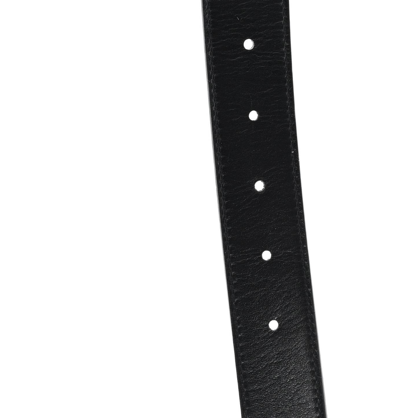 GG Supreme Monogram Plutone Calfskin Palladium Double G Reversible 30mm Belt 75 30 Black