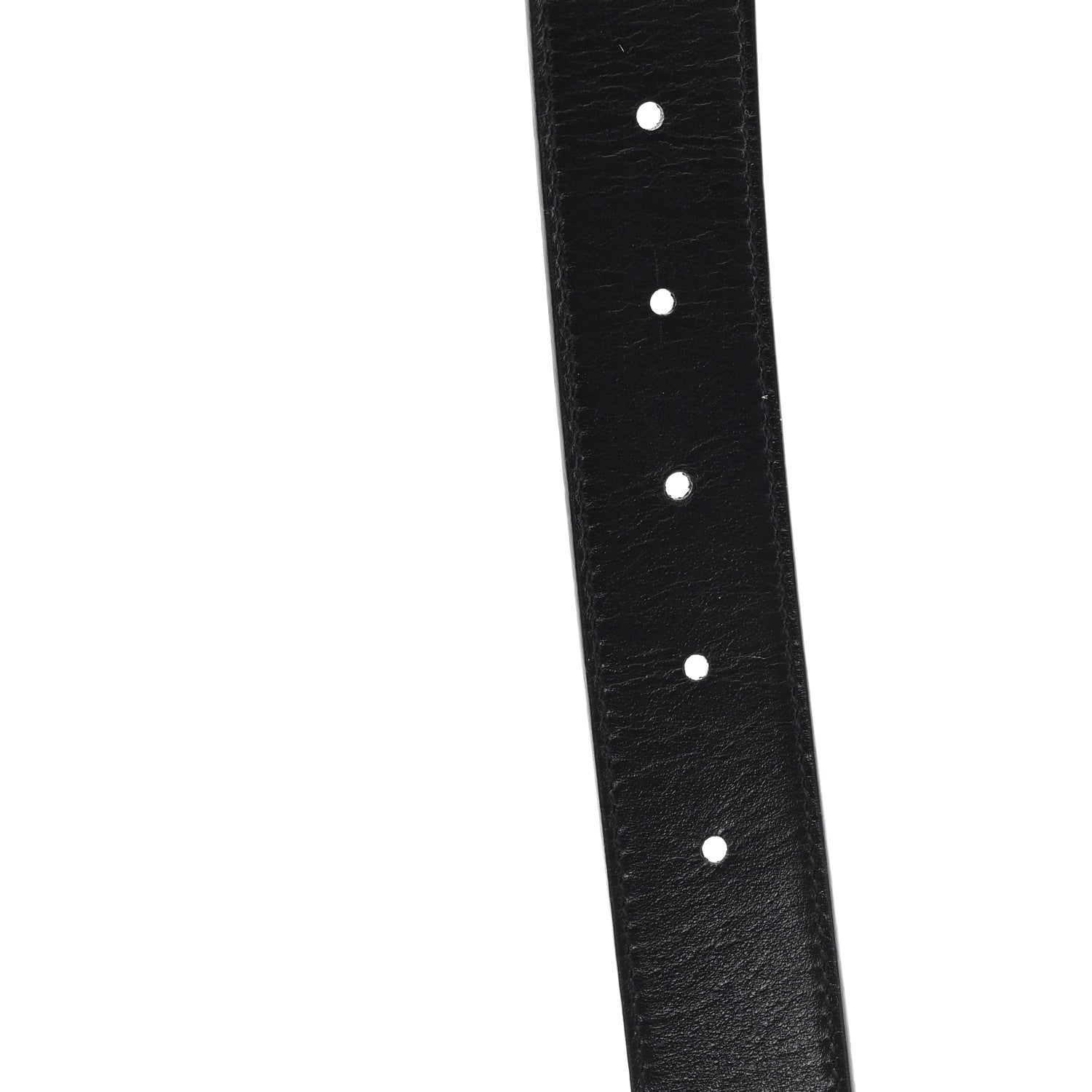 Gucci GG Supreme Monogram Plutone Calfskin Palladium Double G Reversible 30mm Belt 75 30 Black 4 of 4