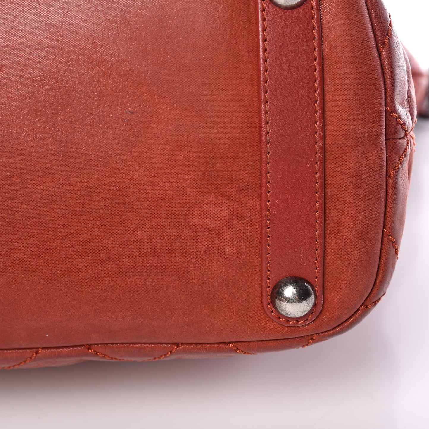 Iridescent Calfskin Large In The Mix Tote Red