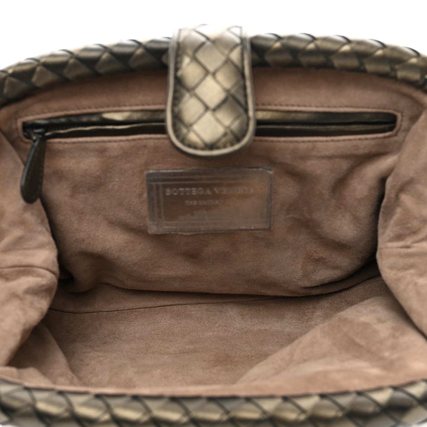 Nappa Intrecciato The Lauren 1980 Clutch Platinum