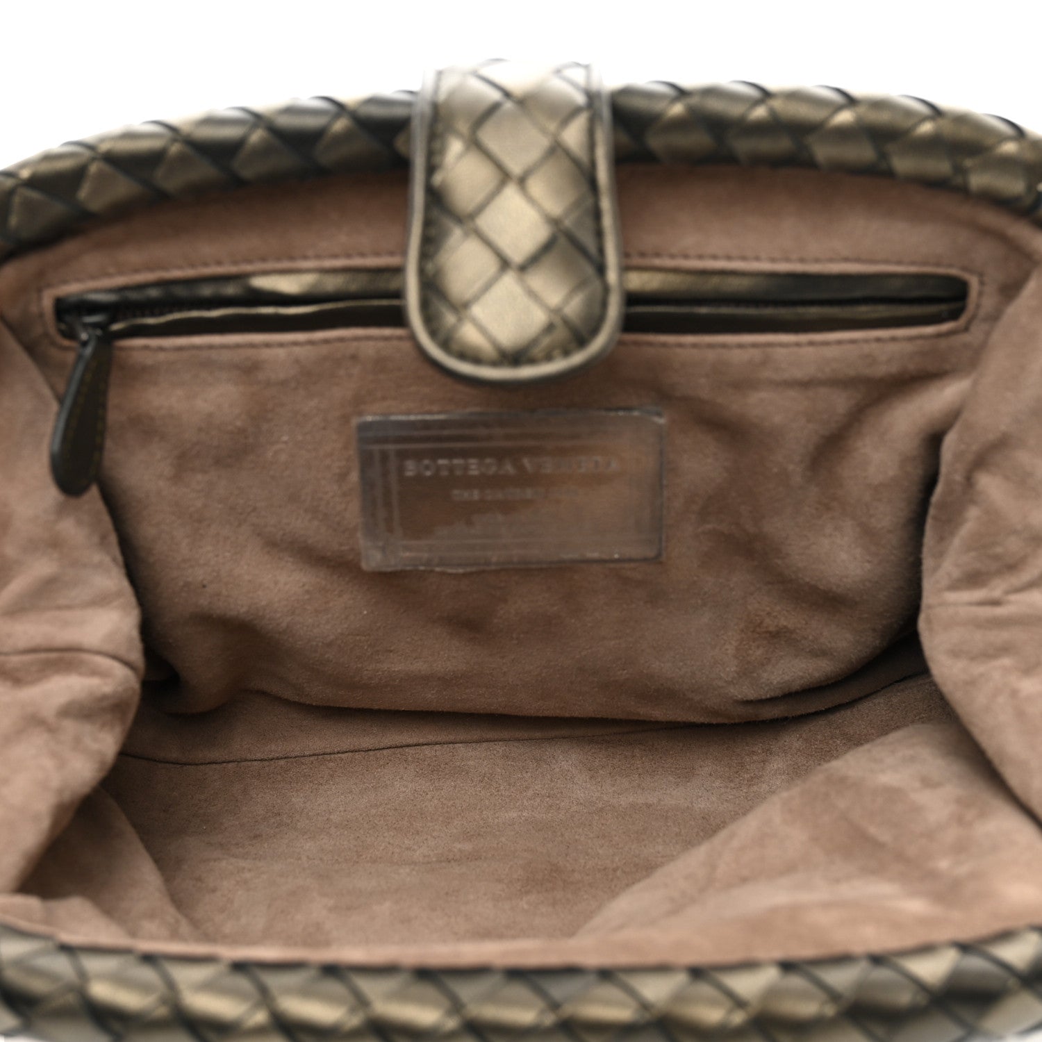 Bottega Veneta Nappa Intrecciato The Lauren 1980 Clutch Platinum 5 of 6